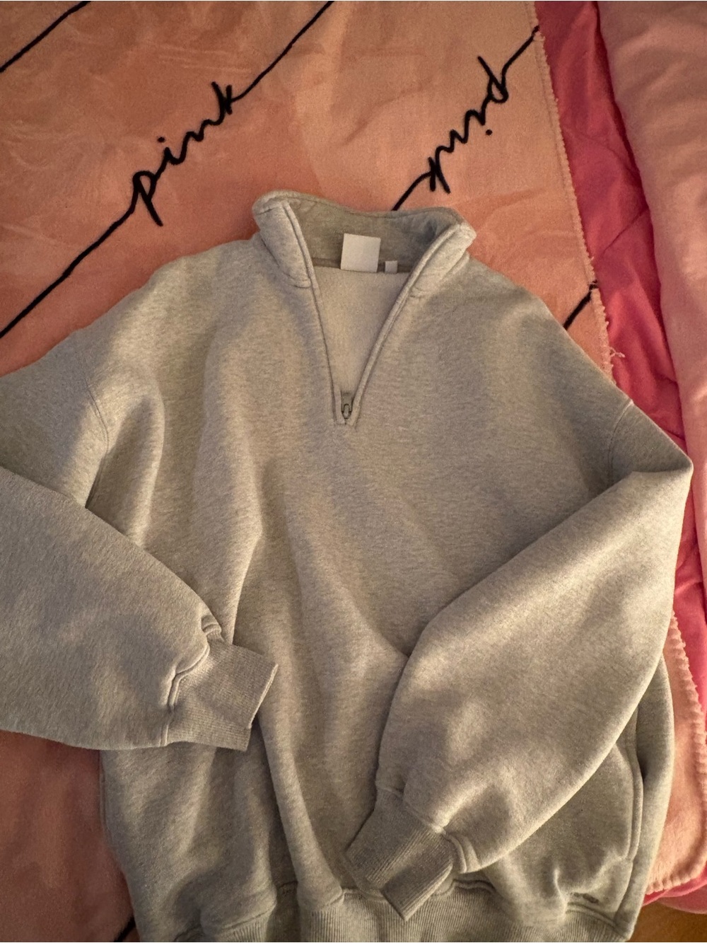 Aritzia tna cozy fleece quarter zip